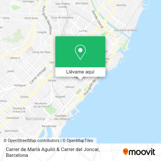 Mapa Carrer de Marià Aguiló & Carrer del Joncar