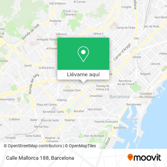 Mapa Calle Mallorca 188