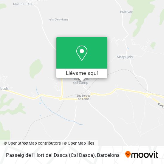 Mapa Passeig de l'Hort del Dasca (Cal Dasca)