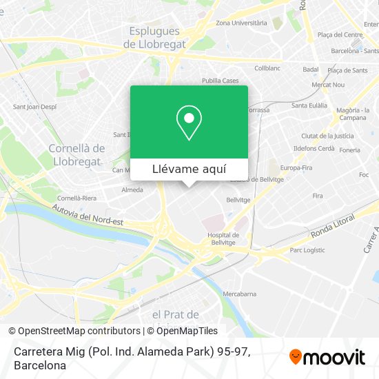 Mapa Carretera Mig (Pol. Ind. Alameda Park) 95-97