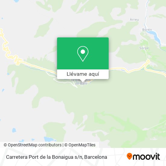 Mapa Carretera Port de la Bonaigua s / n