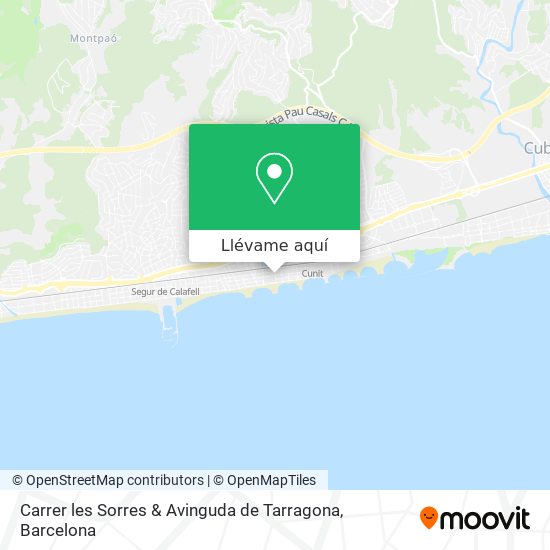 Mapa Carrer les Sorres & Avinguda de Tarragona