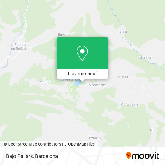 Mapa Bajo Pallars