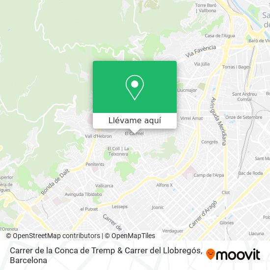 Mapa Carrer de la Conca de Tremp & Carrer del Llobregós
