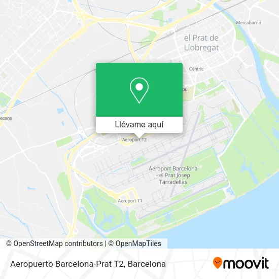 Mapa Aeropuerto Barcelona-Prat T2