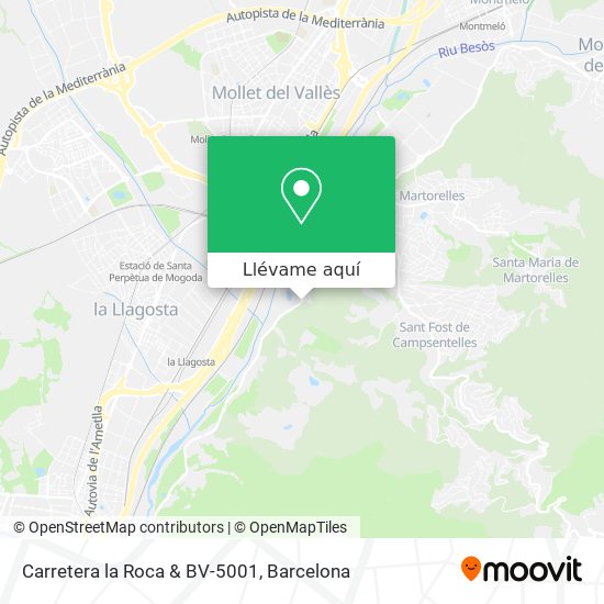 Mapa Carretera la Roca & BV-5001