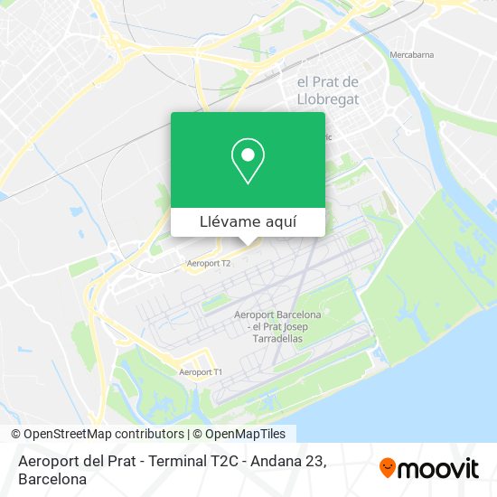 Mapa Aeroport del Prat - Terminal T2C - Andana 23