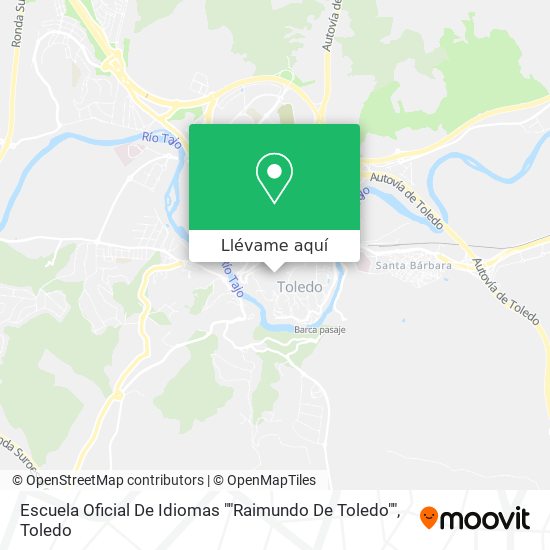 Mapa Escuela Oficial De Idiomas ""Raimundo De Toledo""