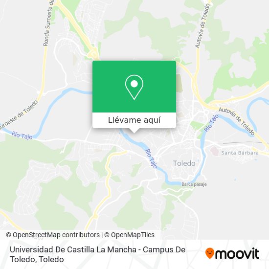 Mapa Universidad De Castilla La Mancha - Campus De Toledo