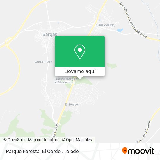 Mapa Parque Forestal El Cordel