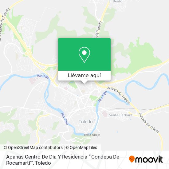 Mapa Apanas Centro De Día Y Residencia ""Condesa De Rocamartí""
