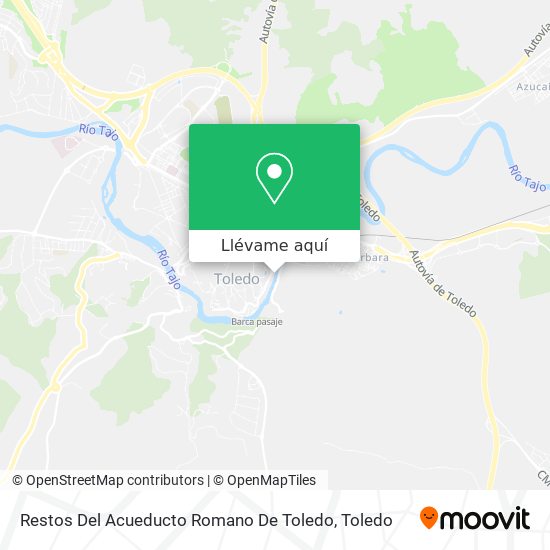 Mapa Restos Del Acueducto Romano De Toledo