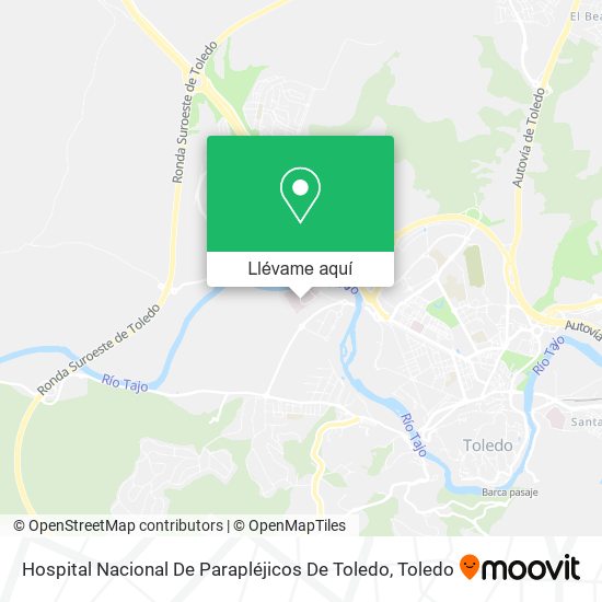 Mapa Hospital Nacional De Parapléjicos De Toledo