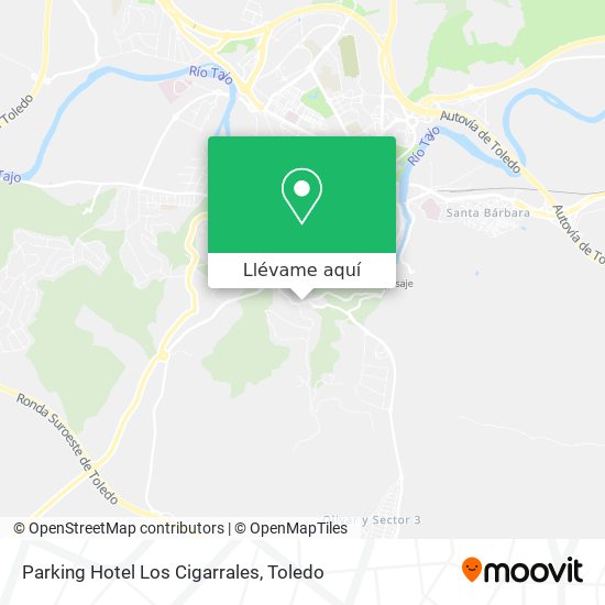 Mapa Parking Hotel Los Cigarrales