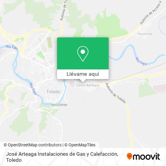 Mapa José Arteaga Instalaciones de Gas y Calefacción