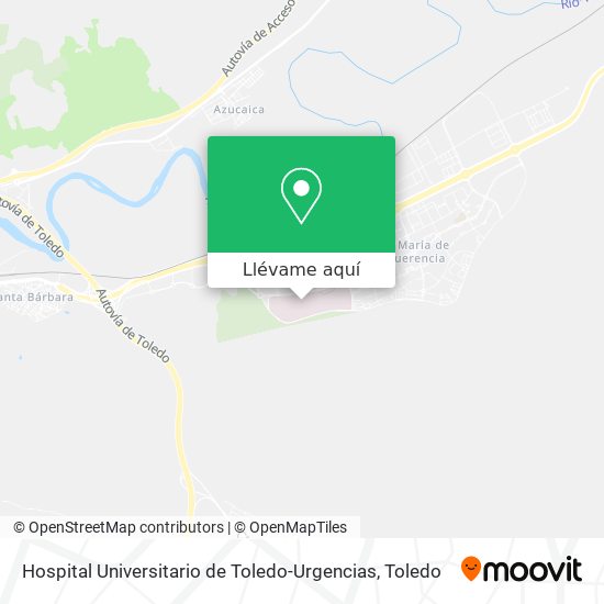 Mapa Hospital Universitario de Toledo-Urgencias