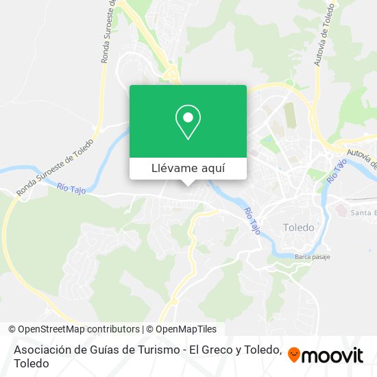 Mapa Asociación de Guías de Turismo - El Greco y Toledo