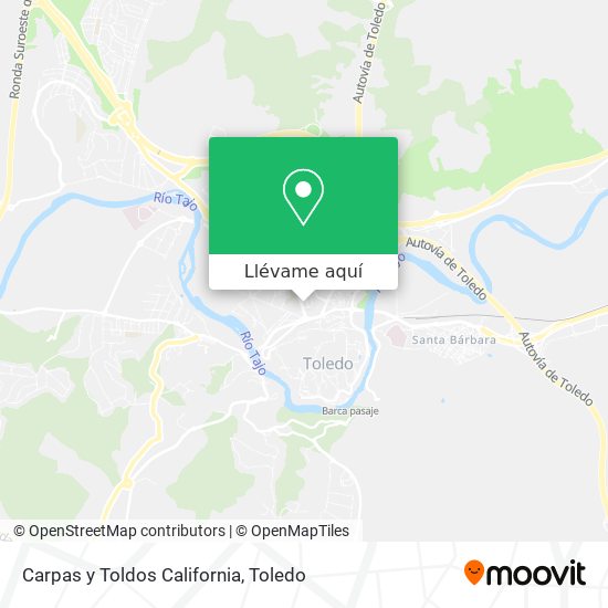 Mapa Carpas y Toldos California