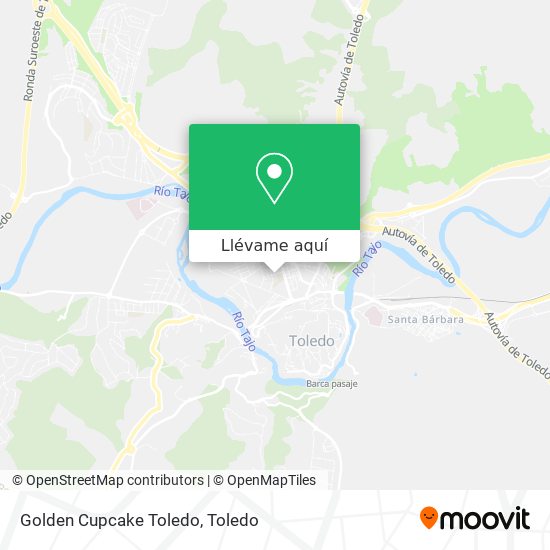 Mapa Golden Cupcake Toledo