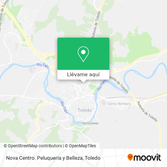 Mapa Nova Centro. Peluquería y Belleza