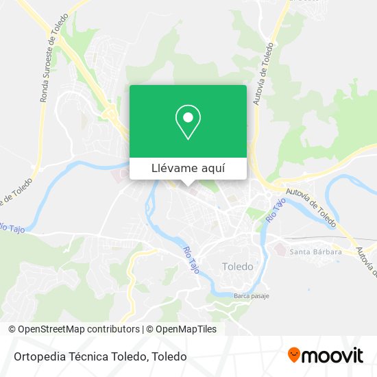 Mapa Ortopedia Técnica Toledo