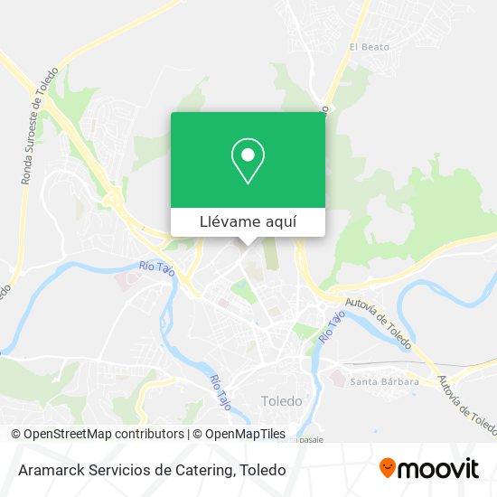 Mapa Aramarck Servicios de Catering