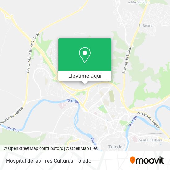 Mapa Hospital de las Tres Culturas