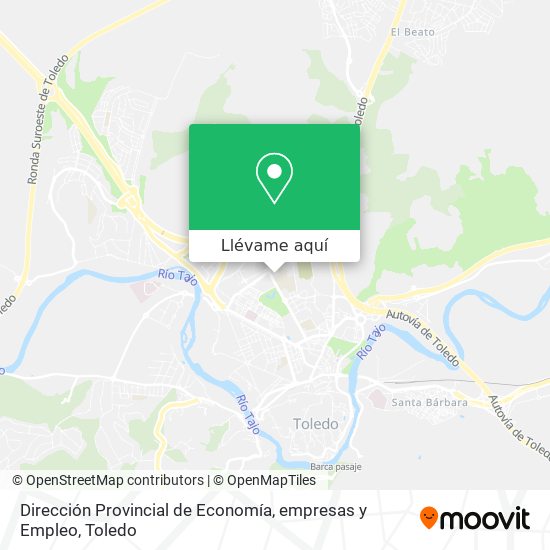 Mapa Dirección Provincial de Economía, empresas y Empleo
