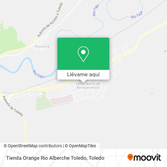 Mapa Tienda Orange Rio Alberche Toledo