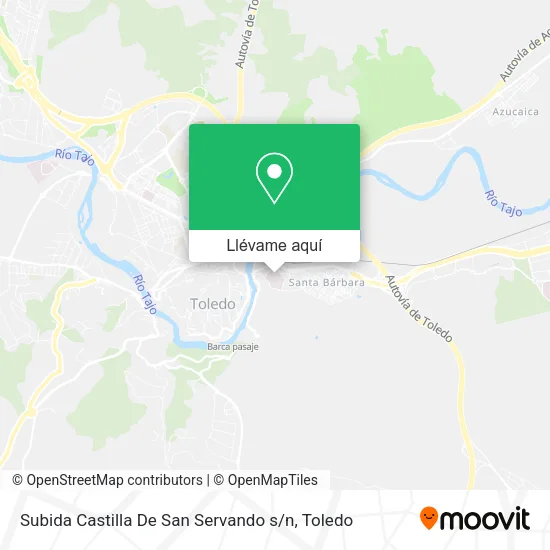 Mapa Subida Castilla De San Servando s / n