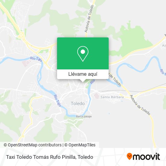 Mapa Taxi Toledo Tomás Rufo Pinilla