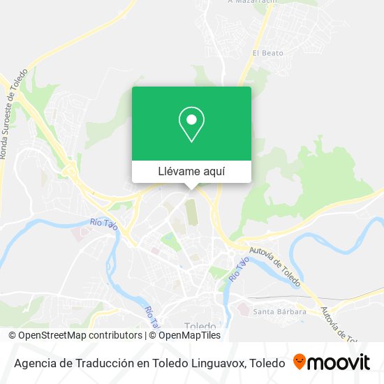 Mapa Agencia de Traducción en Toledo Linguavox