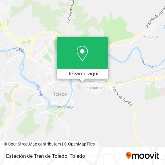 Mapa Estación de Tren de Toledo