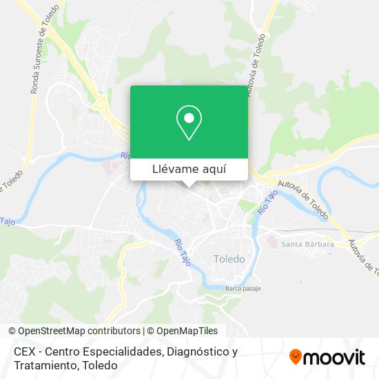 Mapa CEX - Centro Especialidades, Diagnóstico y Tratamiento