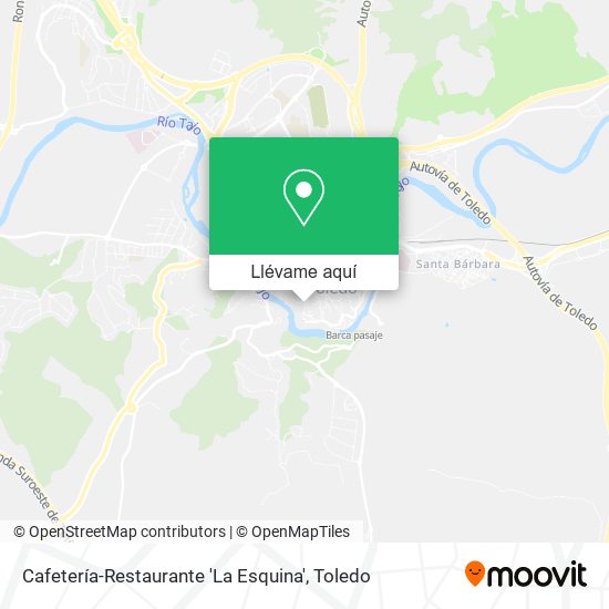 Mapa Cafetería-Restaurante 'La Esquina'