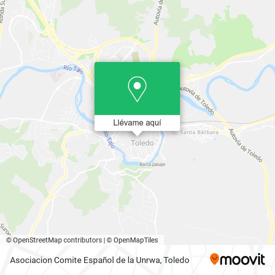 Mapa Asociacion Comite Español de la Unrwa