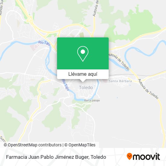 Mapa Farmacia Juan Pablo Jiménez Buger