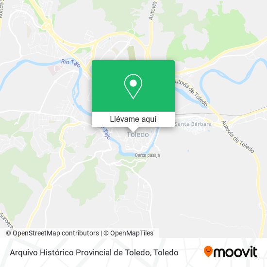 Mapa Arquivo Histórico Provincial de Toledo