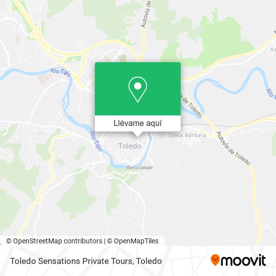 Mapa Toledo Sensations Private Tours