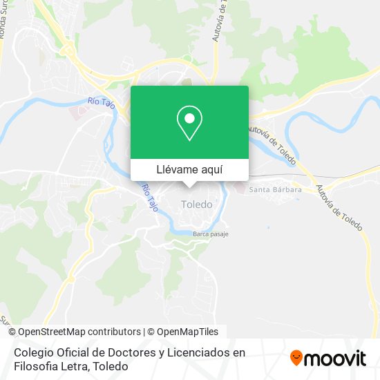 Mapa Colegio Oficial de Doctores y Licenciados en Filosofia Letra