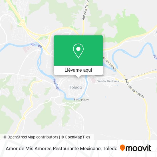 Mapa Amor de Mis Amores Restaurante Mexicano