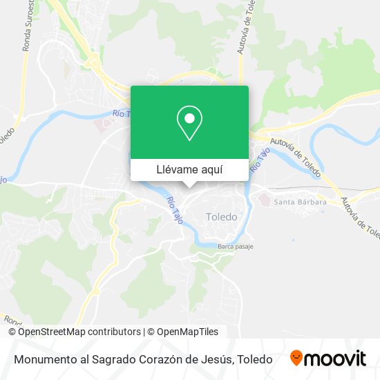 Mapa Monumento al Sagrado Corazón de Jesús