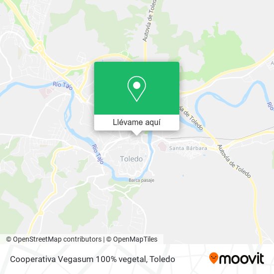 Mapa Cooperativa Vegasum 100% vegetal