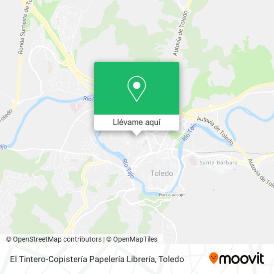 Mapa El Tintero-Copistería Papelería Librería