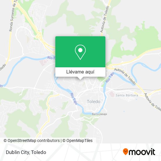 Mapa Dublin City