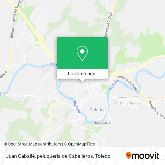 Mapa Juan Caballé, peluquería de Caballeros