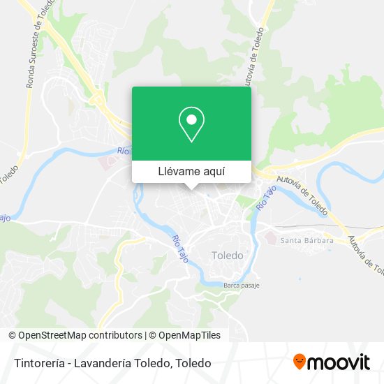 Mapa Tintorería - Lavandería Toledo