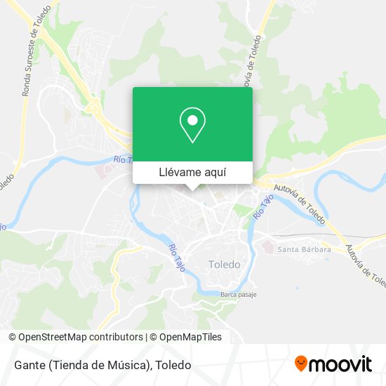 Mapa Gante (Tienda de Música)