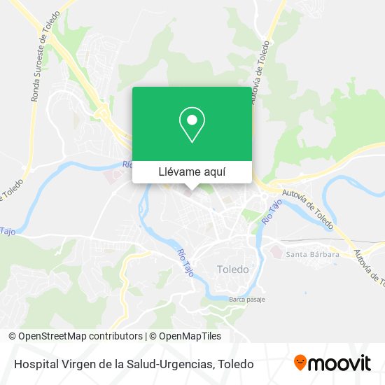 Mapa Hospital Virgen de la Salud-Urgencias