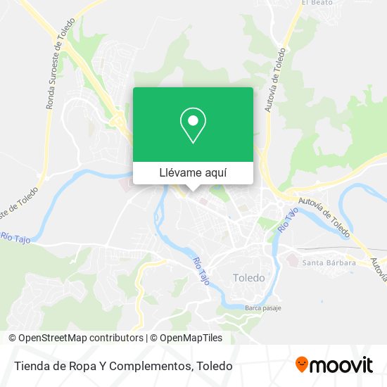 Mapa Tienda de Ropa Y Complementos